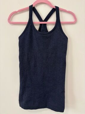 Lululemon Ebb to Street Tank Top Sz 6 B/C Cup Night Sea EUC